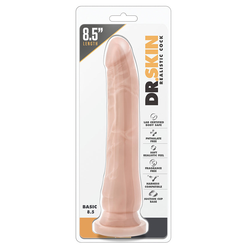 Dr. Skin Realistic Cock Basic 8.5 Suction Cup Dildo