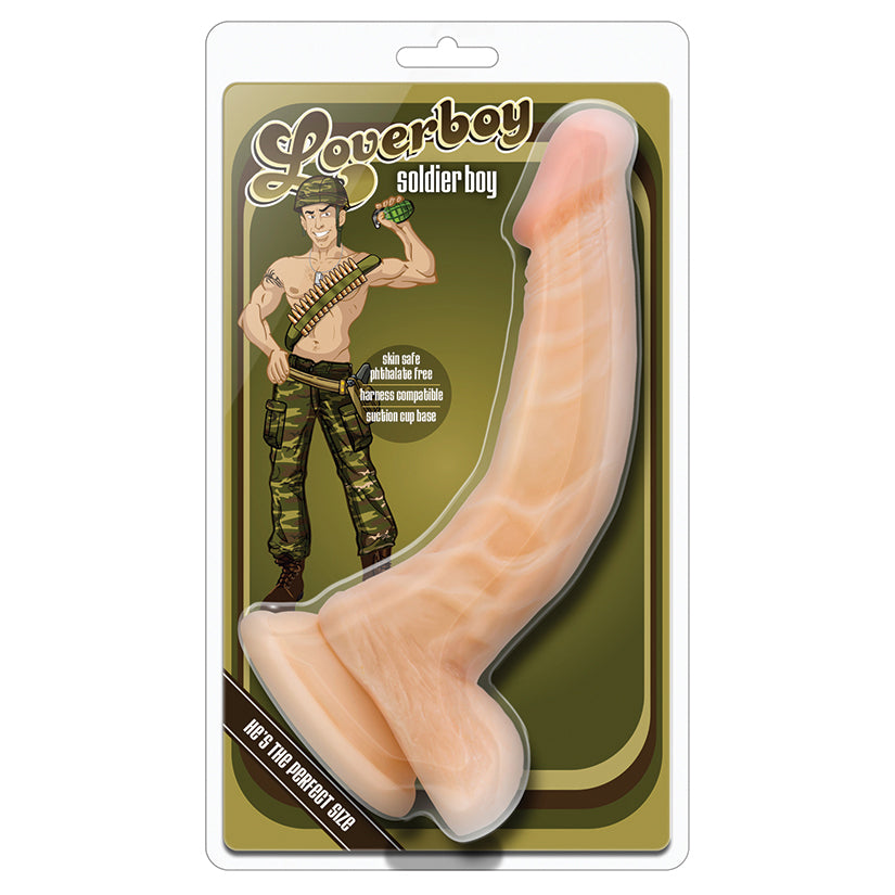 Loverboy Soldier Boy 8 Inch Curved Realistic Dildo