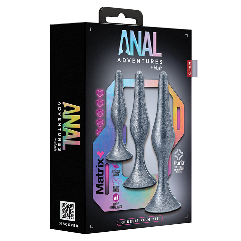 Anal Adventures Matrix Genesis Silicone Plug Kit