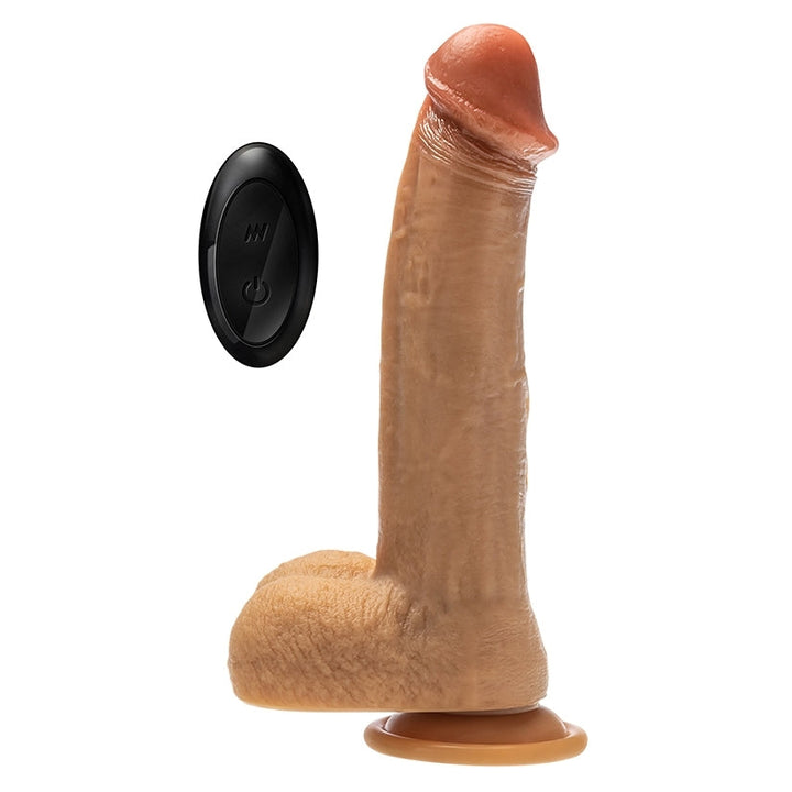 Blush Dr. Skin Silicone Dr.Phillips Thrusting Dildo-Tan 8.5
