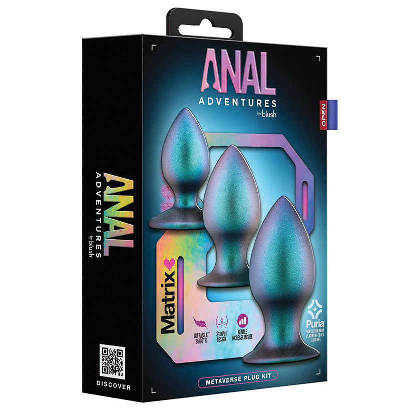 Anal Adventures Matrix Metaverse Silicone Plug Training Kit