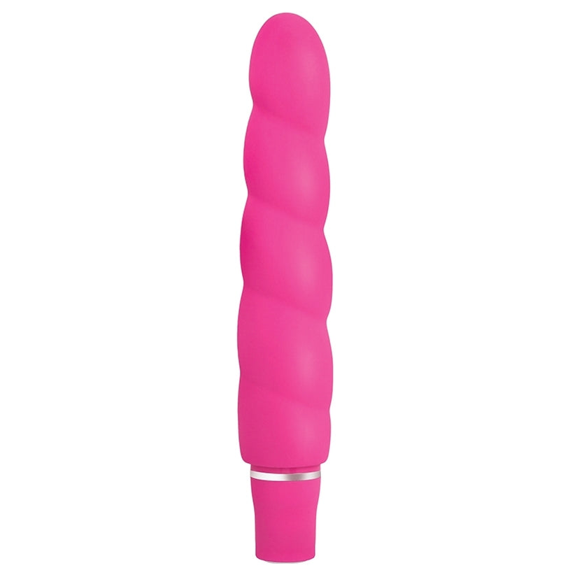 Luxe Anastasia Ribbed Spiral Silicone Vibrator