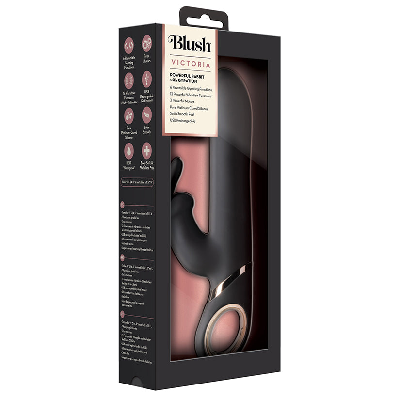 Victoria Gyrating Silicone Rabbit Vibrator