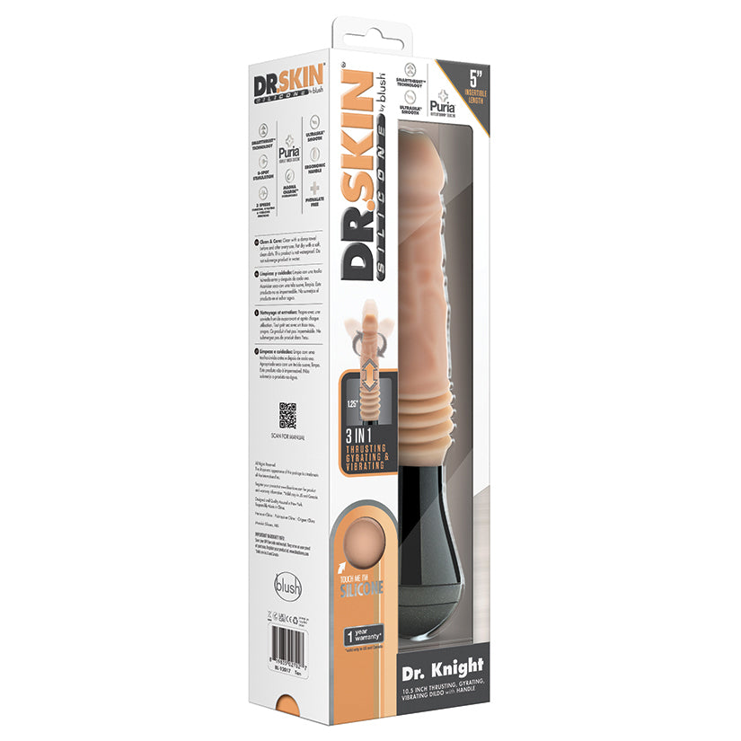 Dr. Skin Silicone Dr. Knight Thrusting Gyrating Vibrating Dildo