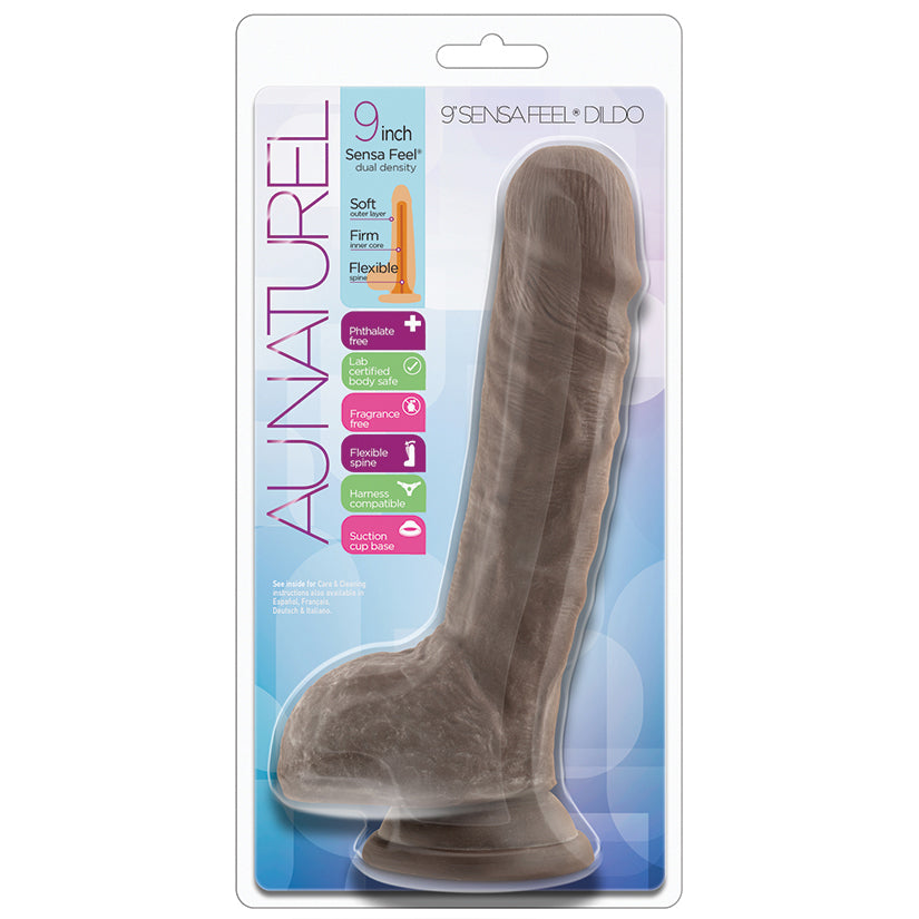 Au Naturel 9 Inch Sensa Feel Dildo