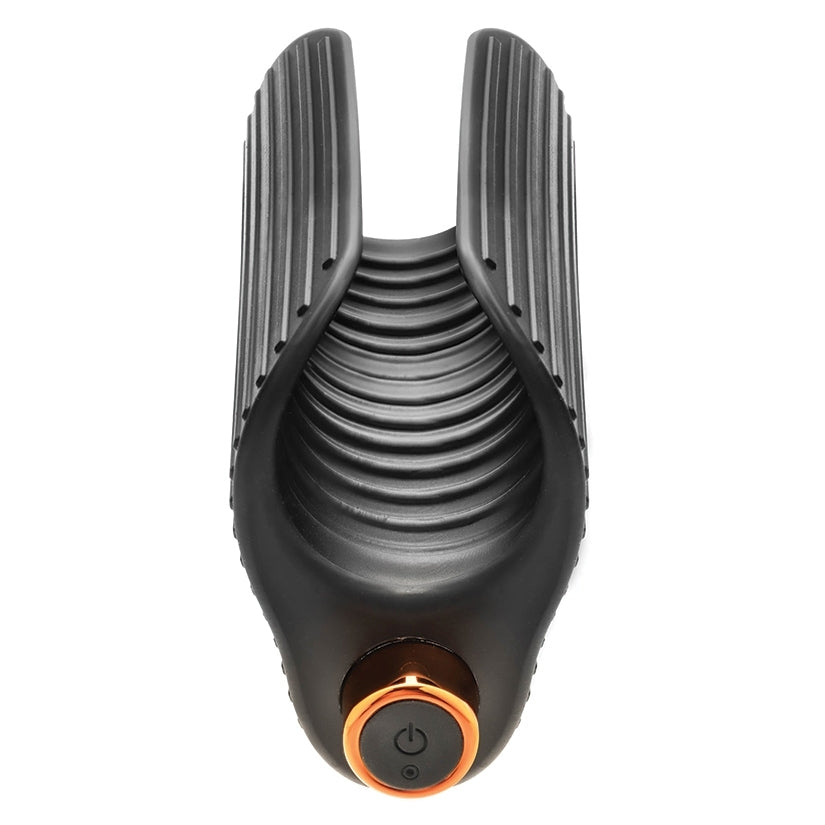 M Elite Platinum Wrapt Vibrating Silicone Stroker