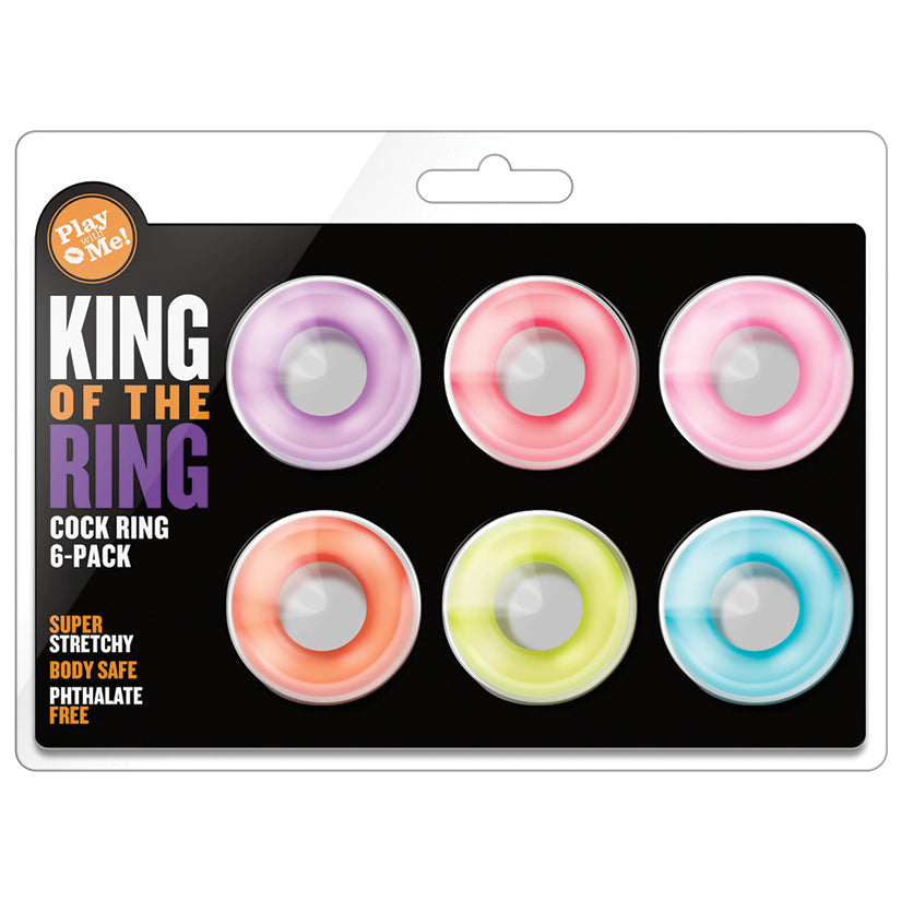 Play With Me King of the Ring Cock Ring 6 Pack