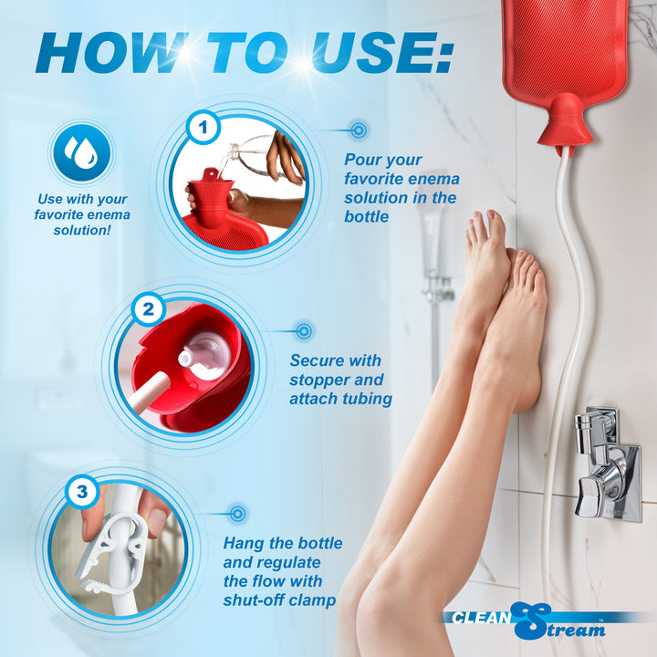 CleanStream Water Bottle Douche Kit