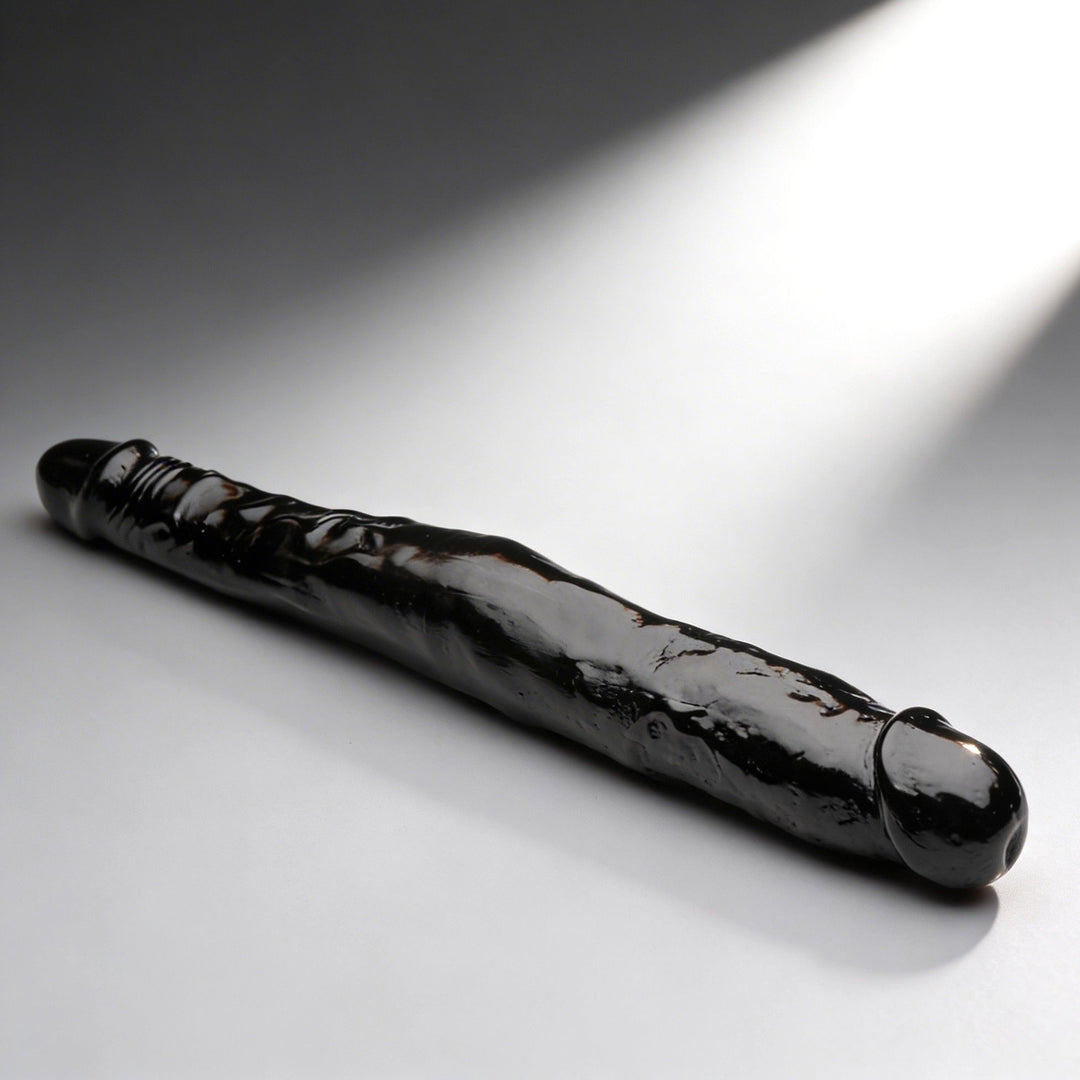 13 Inch Tapered Jock Large Realistic Dildo - Huge Realistic Dildo - Big Black Dildos