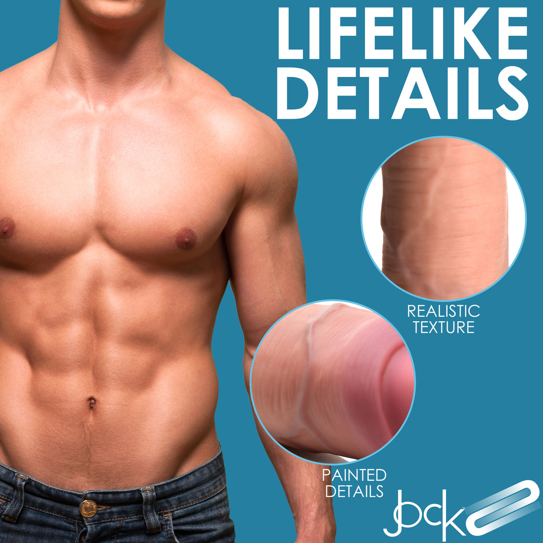 Jock 8.5 Inch Dual Density Uncut Dildo
