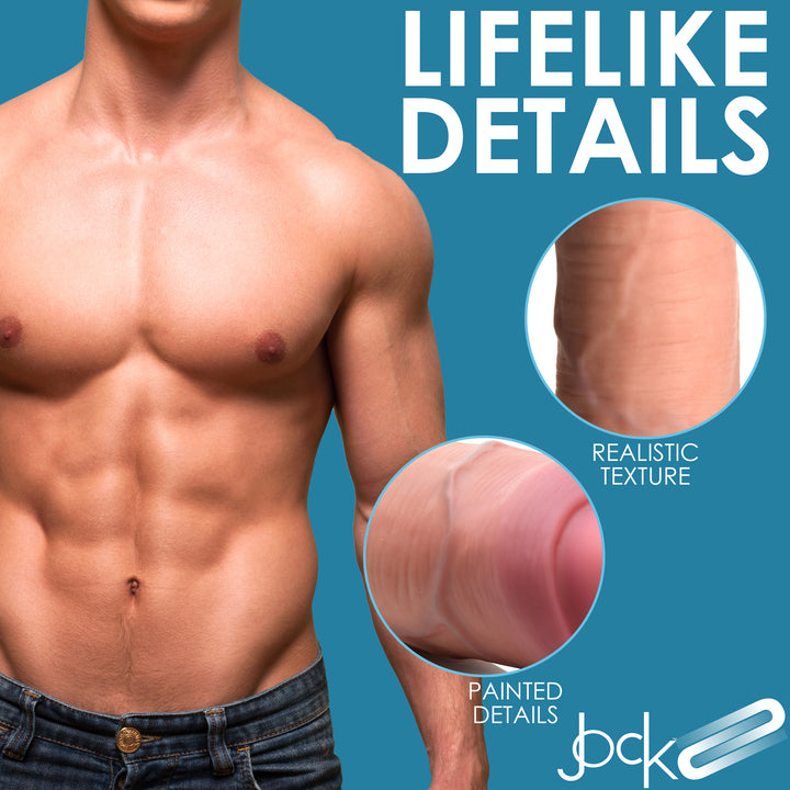 Jock 8.5 Inch Dual Density Uncut Dildo