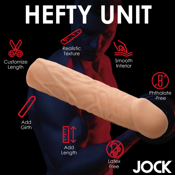 Jock Extra Long 1.5 Inch Penis Extension, Light