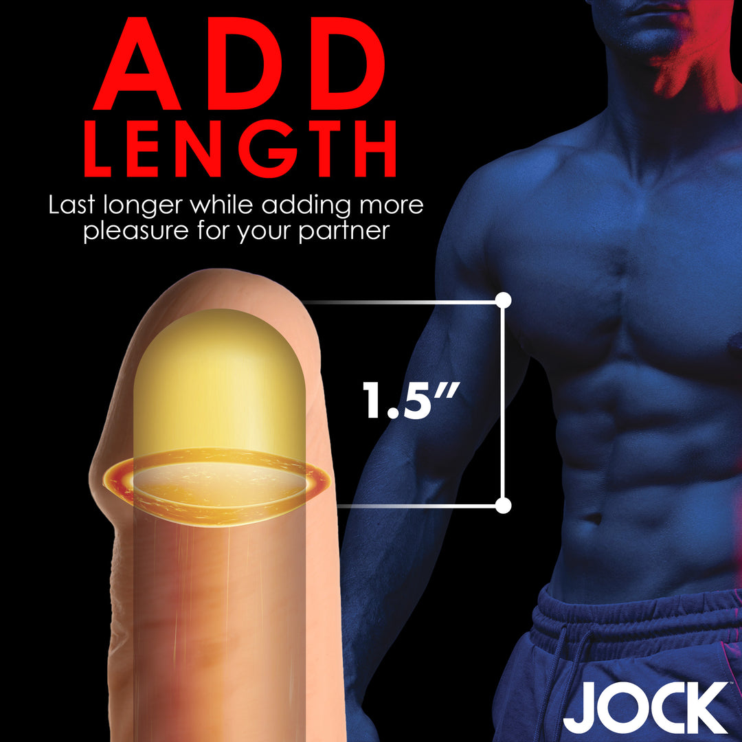 Jock Extra Long 1.5 Inch Penis Extension, Light