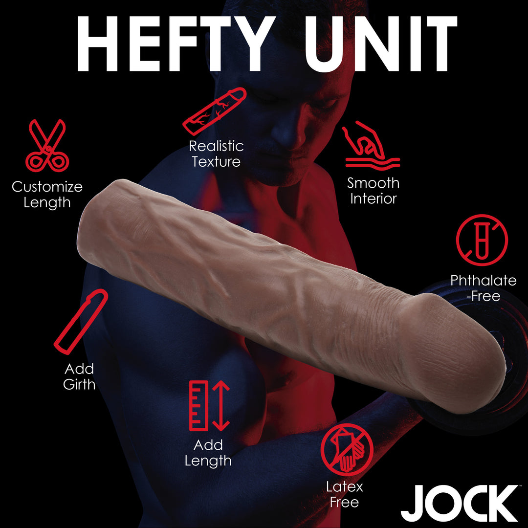 Jock Extra Long 1.5 Inch Penis Extension, Dark