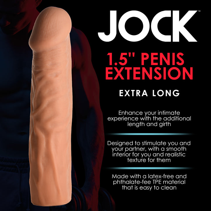Jock Extra Long 1.5 Inch Penis Extension, Medium