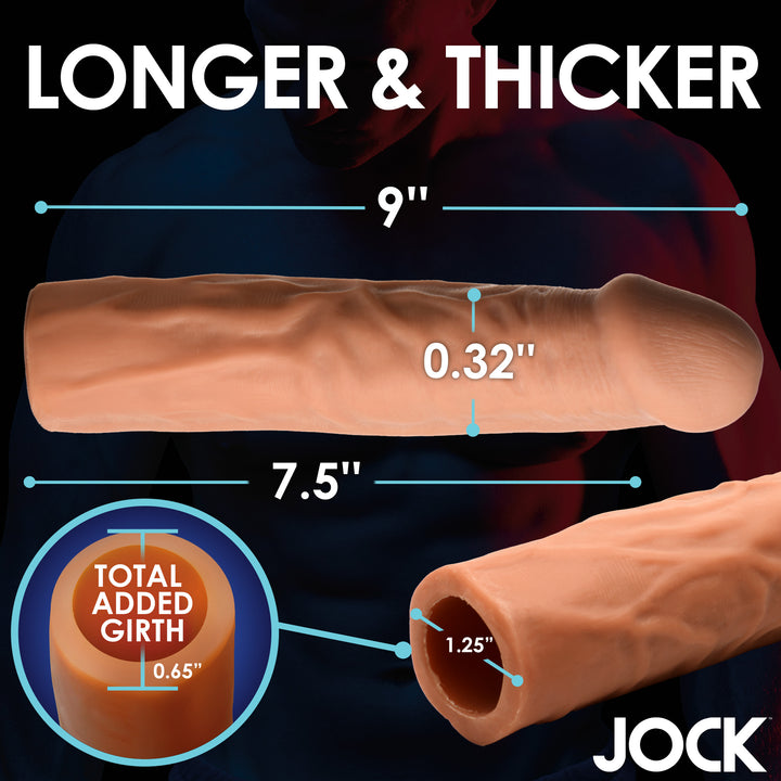 Jock Extra Long 1.5 Inch Penis Extension, Medium