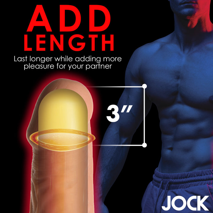 Jock Extra Long 3 Inch Penis Extension, Medium