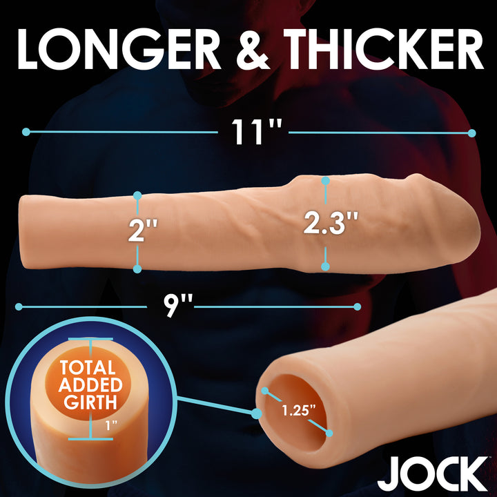 Jock Extra Thick 2 Inch Penis Extension, Light