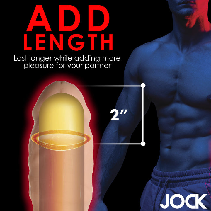 Jock Extra Thick 2 Inch Penis Extension, Light