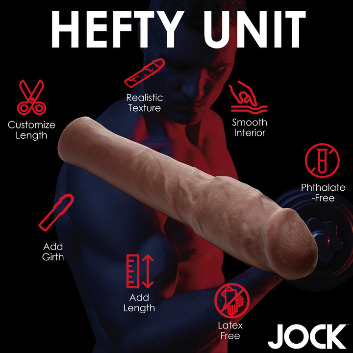 Jock Extra Thick 2 Inch Penis Extension, Dark