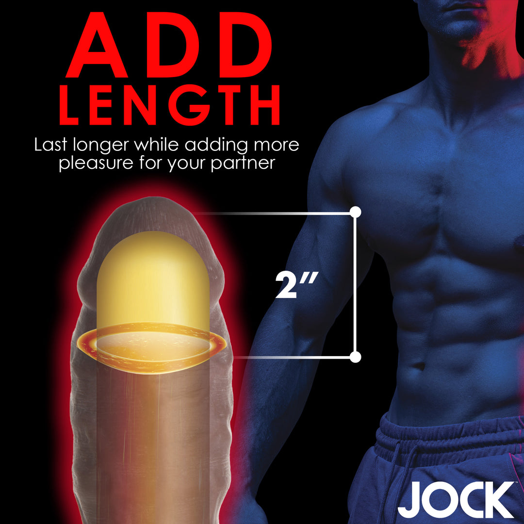Jock Extra Thick 2 Inch Penis Extension, Dark