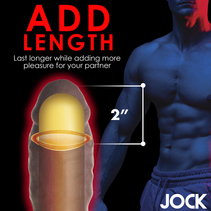 Jock Extra Thick 2 Inch Penis Extension, Dark