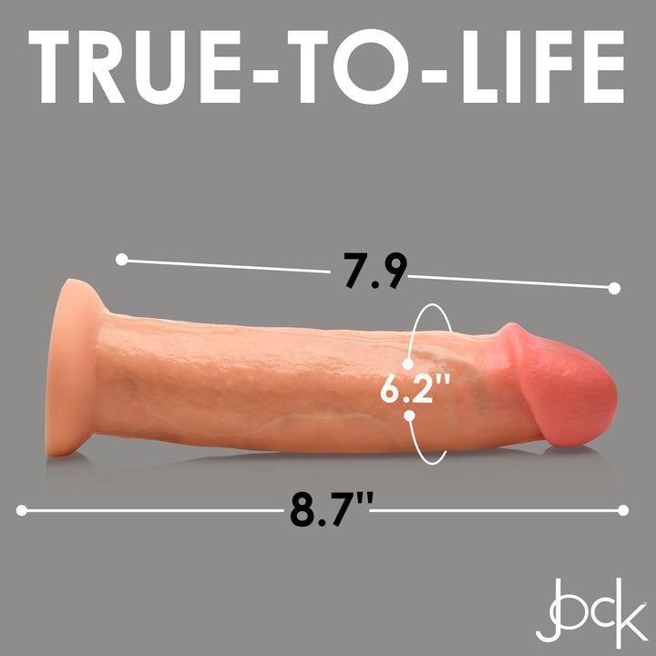 Jock 8.5 Inch Real Skin Silicone Dildo