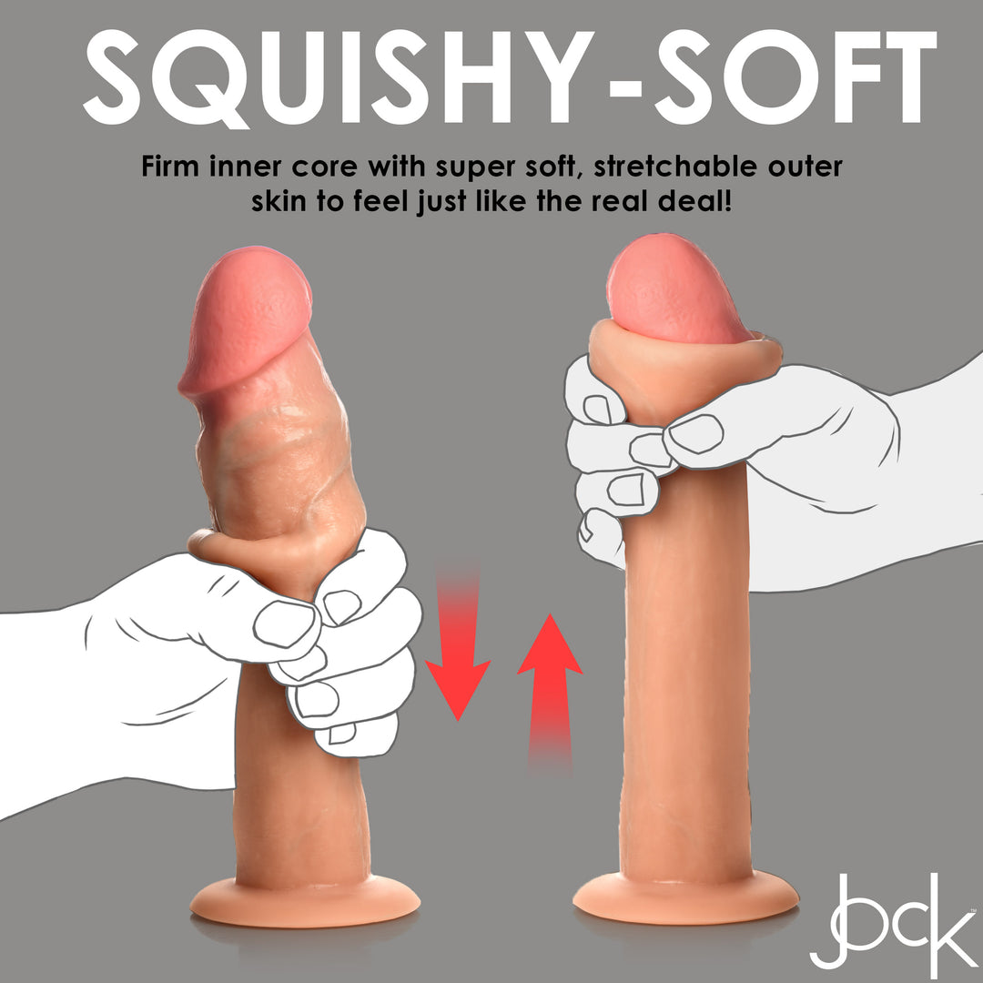 Jock 8.5 Inch Real Skin Silicone Dildo