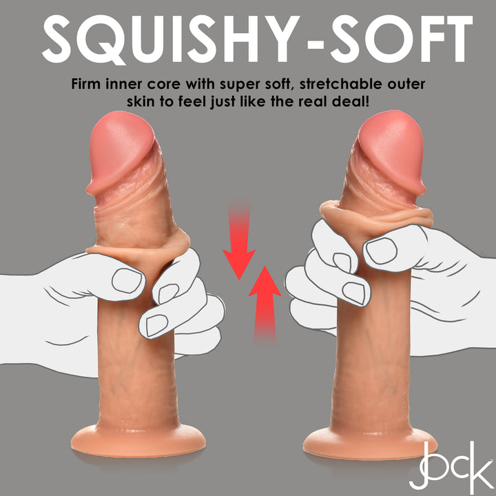 10X Real Skin 8 inch Realistic Vibrating Dildo w/ Suction Cup