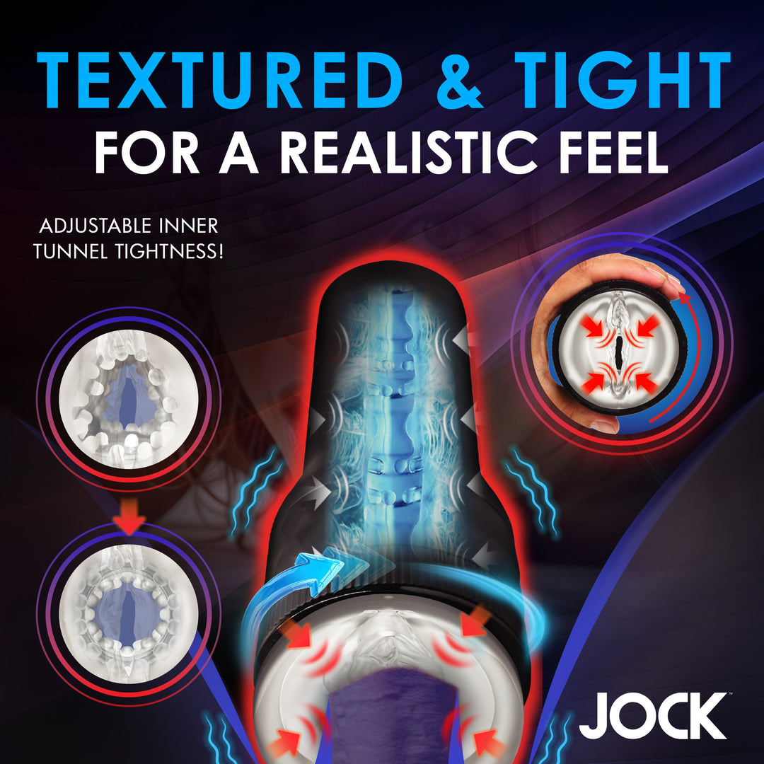 Jock Tightening and Vibrating Masturbator