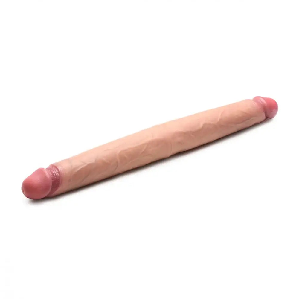 Jock Real Skin 15.75 Inch Premium Silicone Double-Ended Dildo