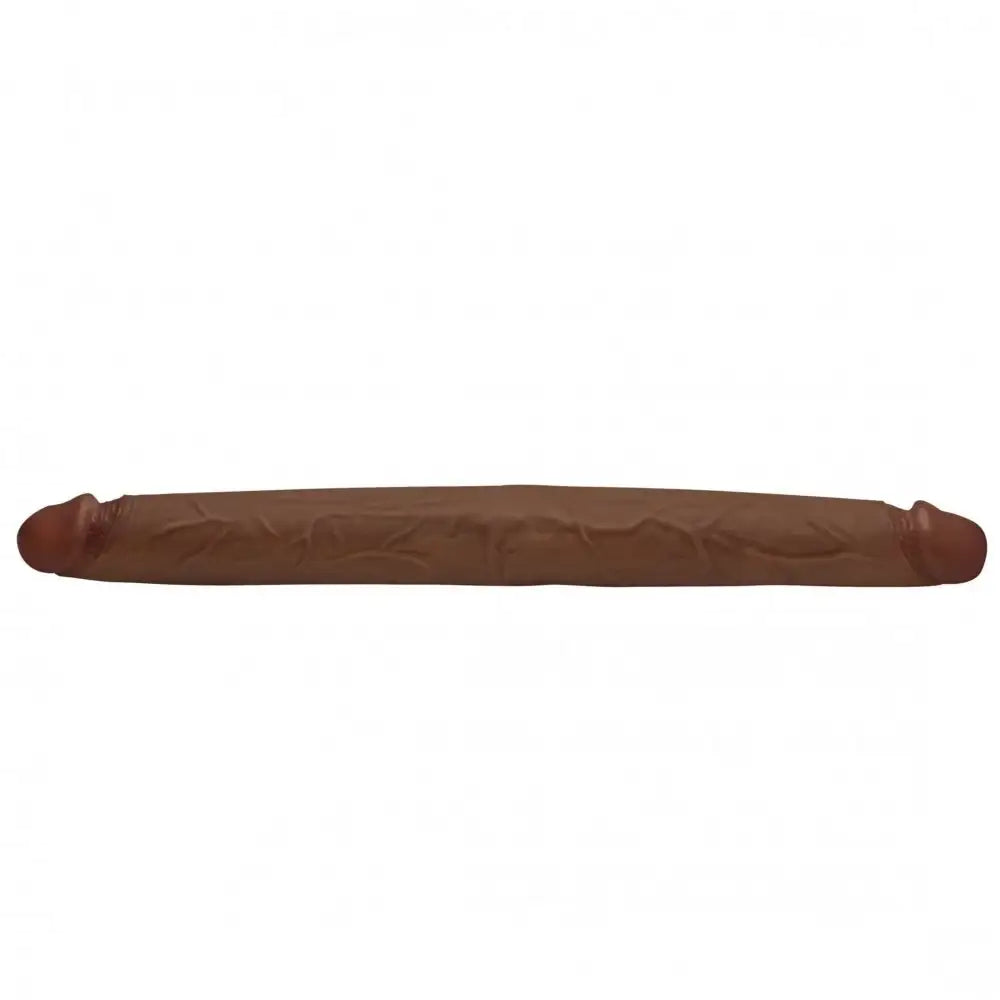 Jock Dark Skin 17.75 Inch Premium Silicone Double-Ended Dildo