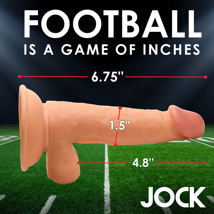 Football Frank Realistic Dildo with Balls and Suction Cup