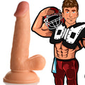 Football Frank Realistic Dildo with Balls and Suction Cup