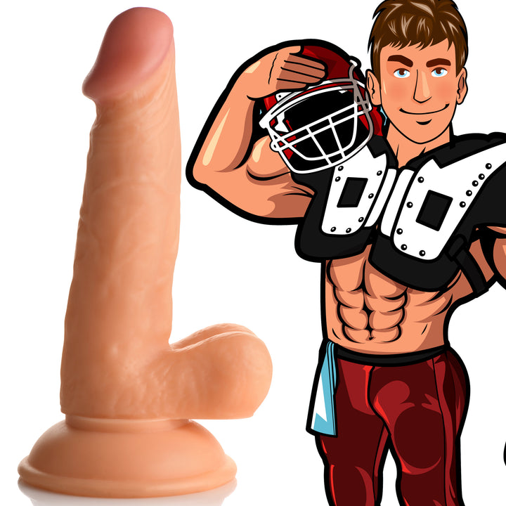 Football Frank Realistic Dildo with Balls and Suction Cup