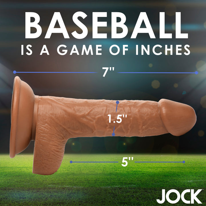 Baseball Brian Realistic Dildo with Balls and Suction Cup