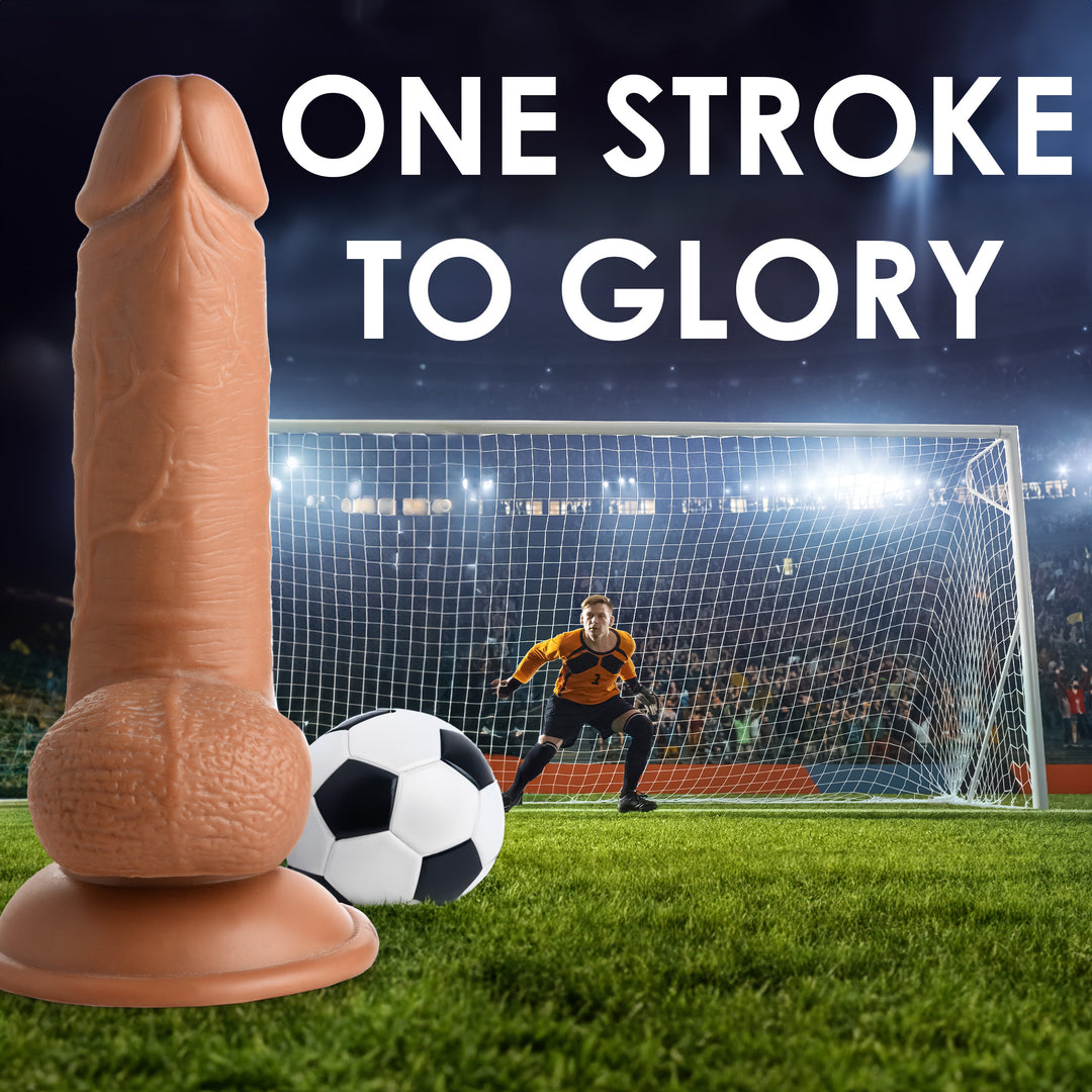 Soccer Sam Realistic Dildo with Balls and Suction Cup
