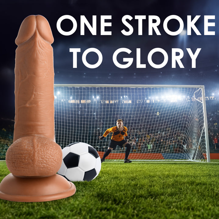 Soccer Sam Realistic Dildo with Balls and Suction Cup