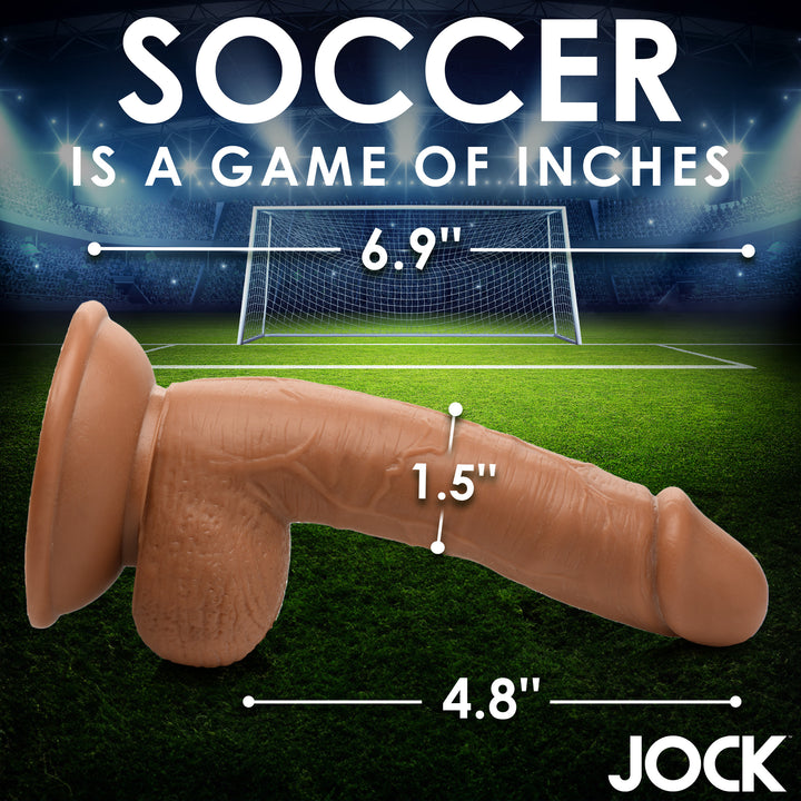 Soccer Sam Realistic Dildo with Balls and Suction Cup