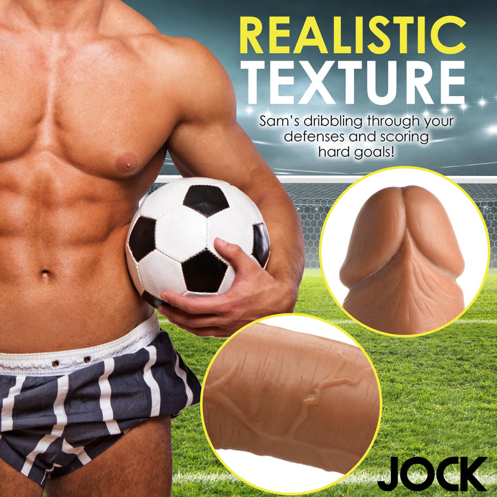 Soccer Sam Realistic Dildo with Balls and Suction Cup