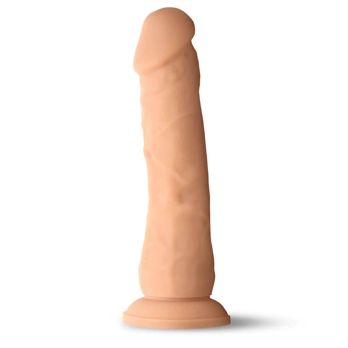 Easy Riders 7 Inch Silicone Dildo with Suction Cup, Light