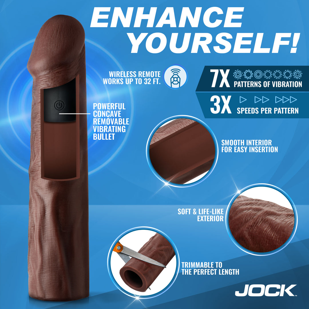 Enhancers Vibrating Penis Extender w/ Remote