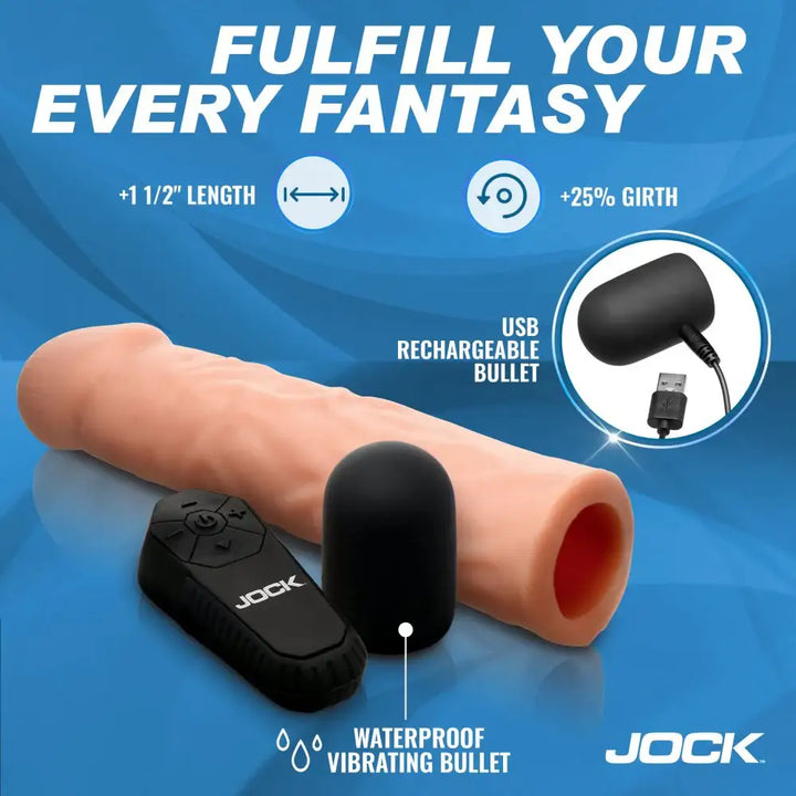 Enhancers Vibrating Penis Extender w/ Remote