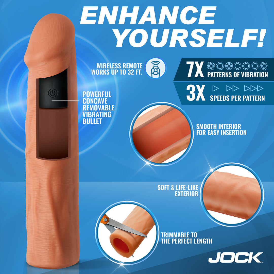 Enhancers Vibrating Penis Extender w/ Remote