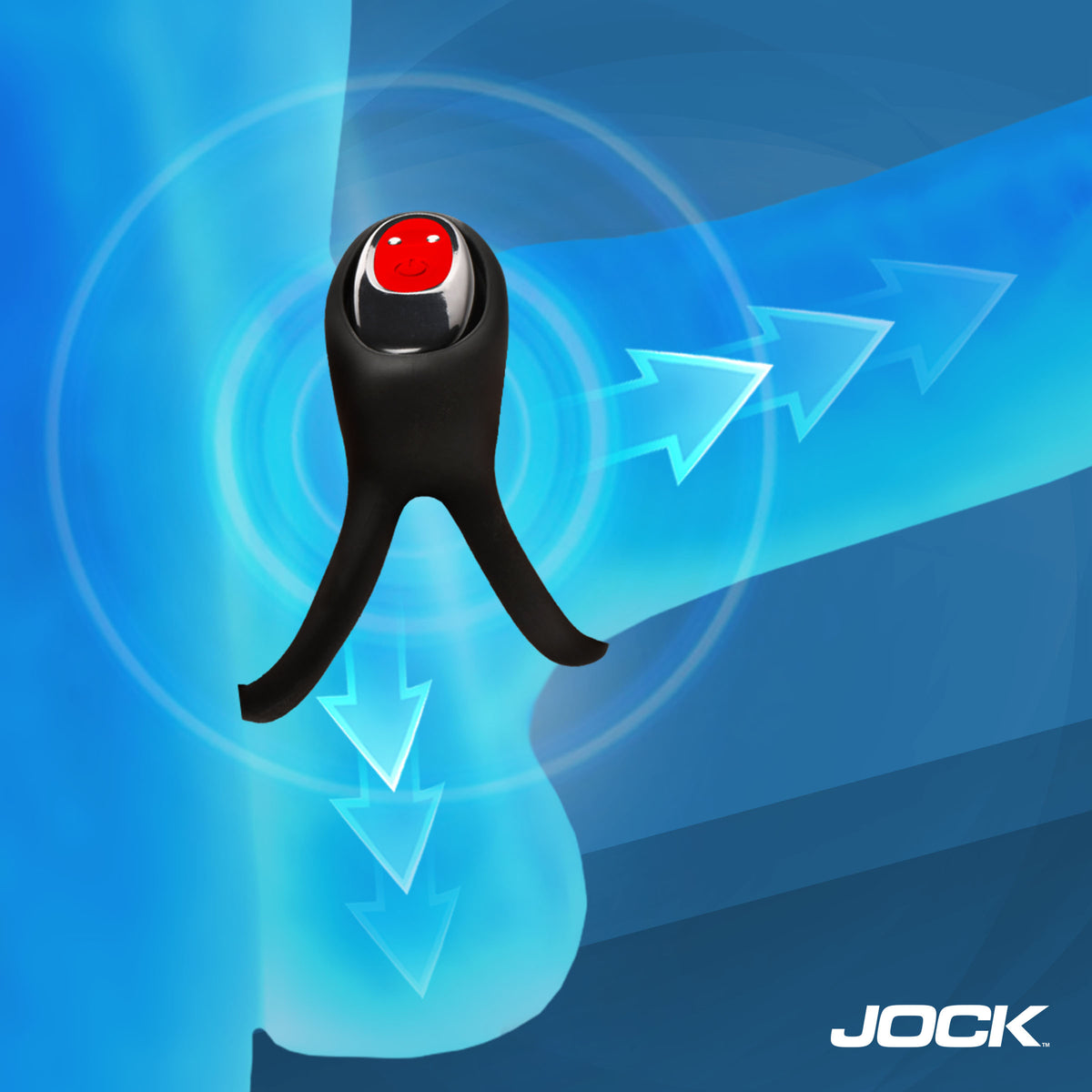 Jock Hard-On Vibrating Silicone Double C-Ring