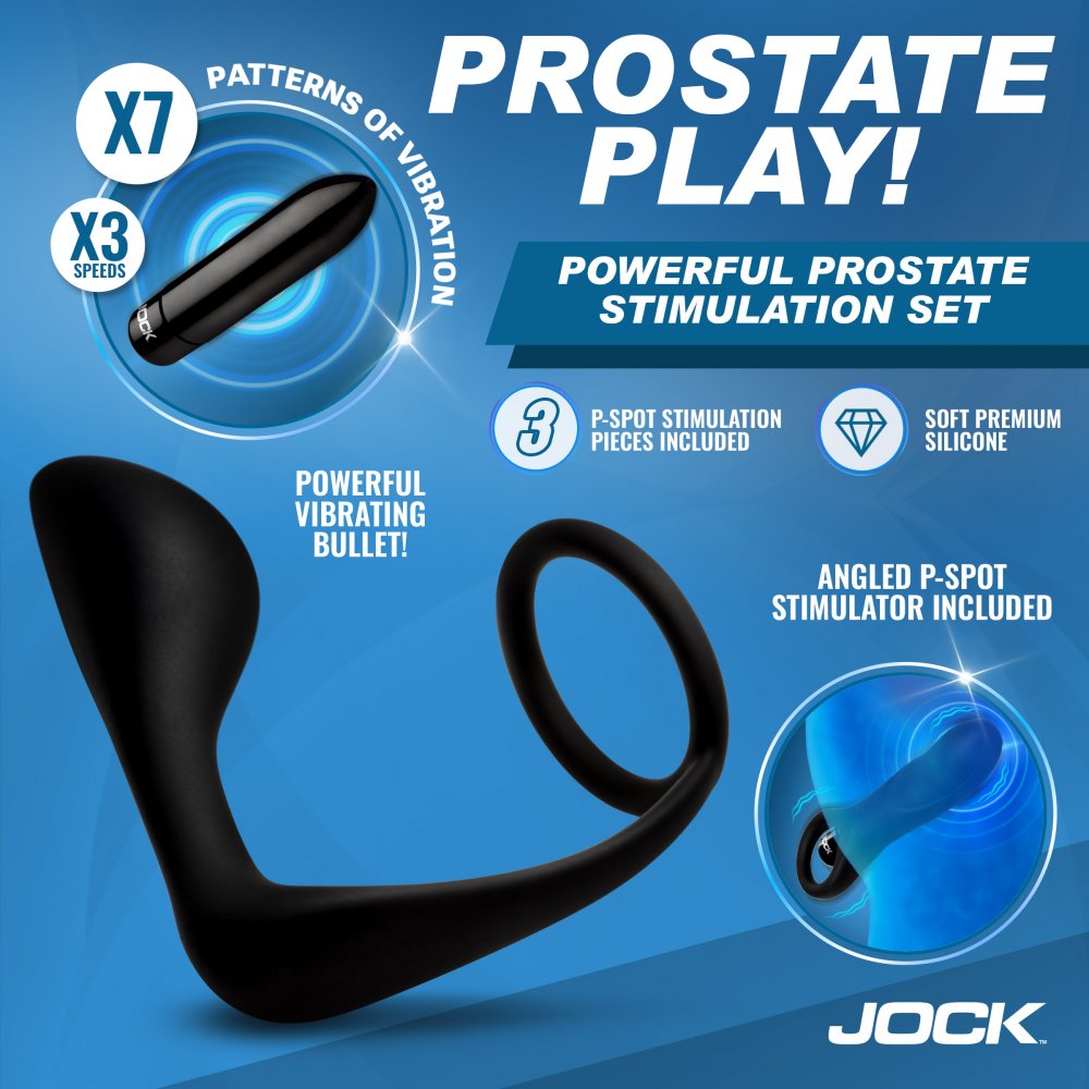 P-Spotter Silicone Prostate Vibrator 3-Piece Set