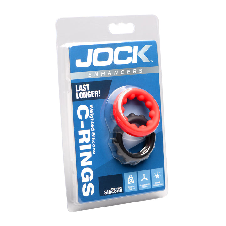 Weighted & Beaded Silicone Cock Ring Set
