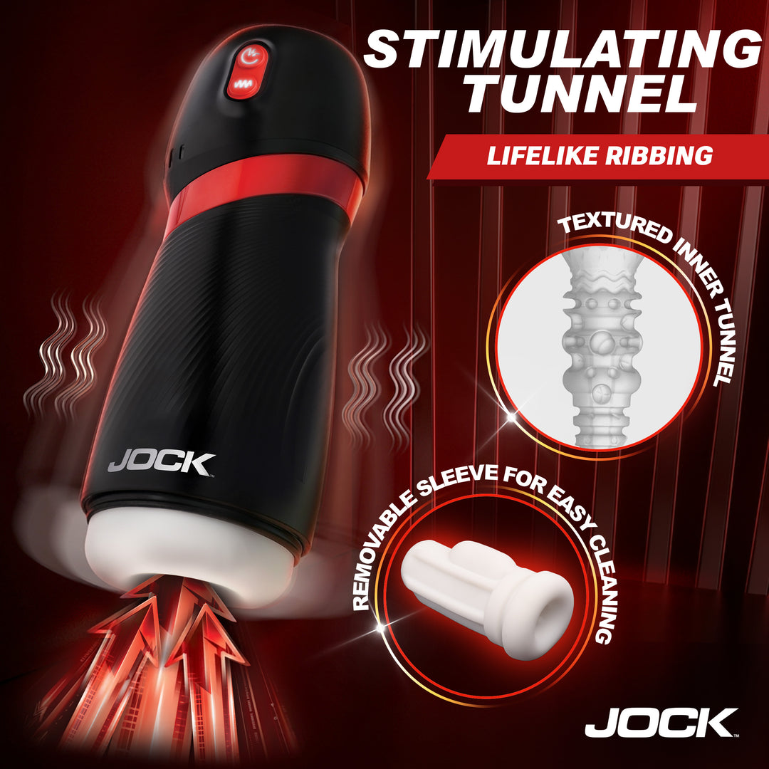 Jock Blast Sucking and Vibrating Masturbator