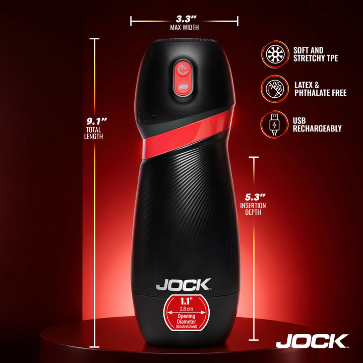 Jock Blast Sucking and Vibrating Masturbator