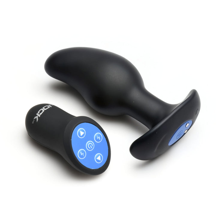 Jock Volt E-Stim Curved Prostate Plug with Remote